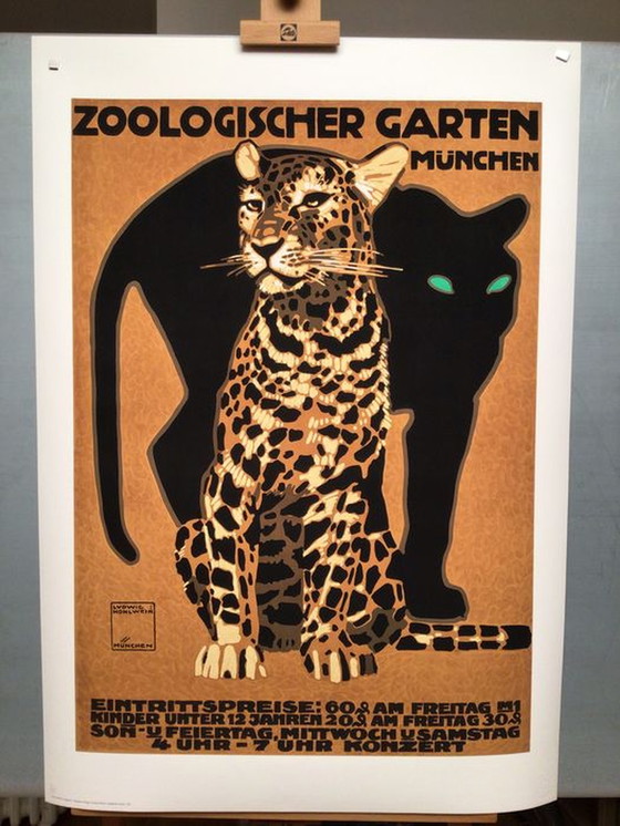 Image 1 of Affiche du jardin zoologique de Munich