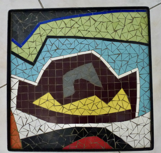 Image 1 of Vintage mosaic plant table