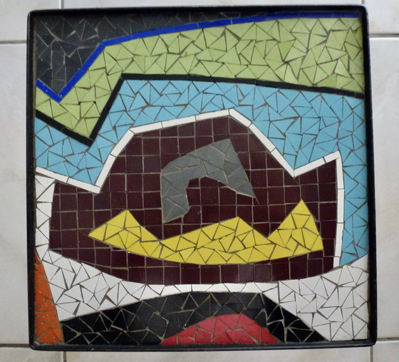 Image 1 of Vintage mosaic plant table