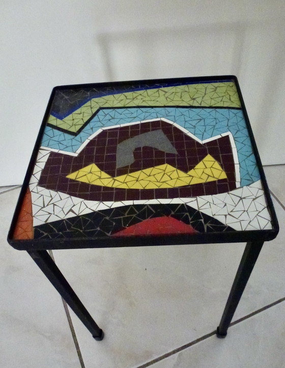 Image 1 of Vintage mosaic plant table
