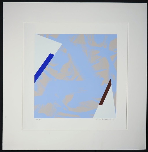Abstracte zeefdruk Henk Hubenet – lithos zeefdrukken