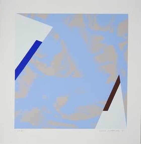 Image 1 of Abstracte zeefdruk Henk Hubenet