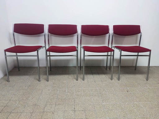 4x Gijs van der Sluis dining chair