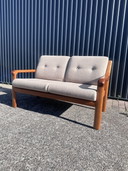 Banc vintage deux places en teck