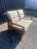 Banc vintage deux places en teck