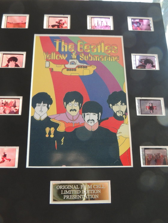 Image 1 of The Beatles Yellow Submarine - Film Cell Display - With COA - Limited Edition