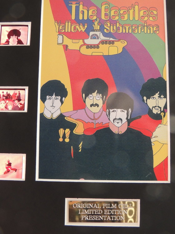 Image 1 of The Beatles Yellow Submarine - Film Cell Display - With COA - Limited Edition