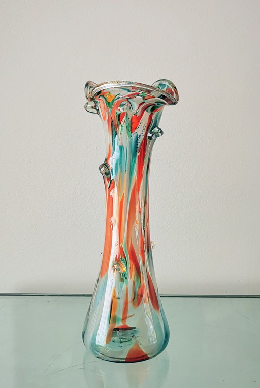 Glassworks Ząbkowice Poland vase