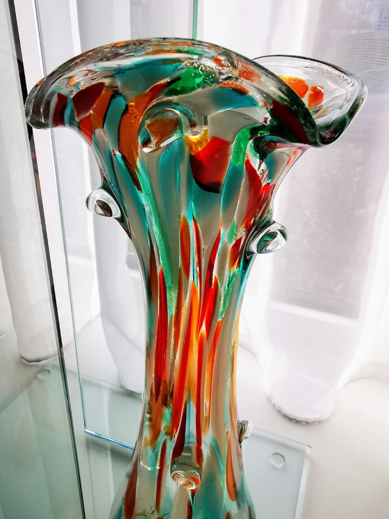 Image 1 of Glassworks Ząbkowice Poland vase