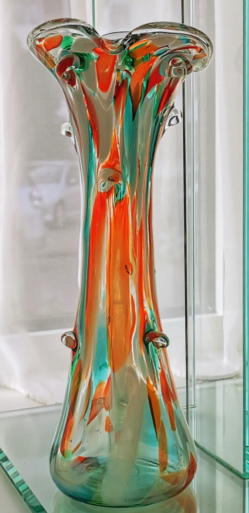 Glassworks Ząbkowice Poland vase