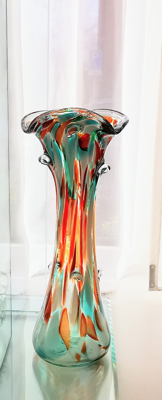 Image 1 of Glassworks Ząbkowice Poland vase