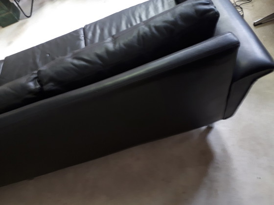 Image 1 of 1960s leather 4-seater sofa