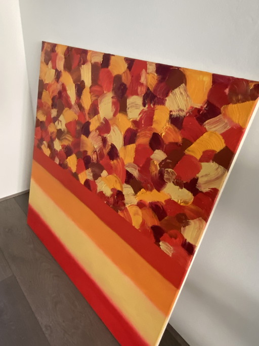 Stereoscopie 5 van Milly Betten – schilderijen tekeningen, Canvas, Abstract (photo 2 of 8)