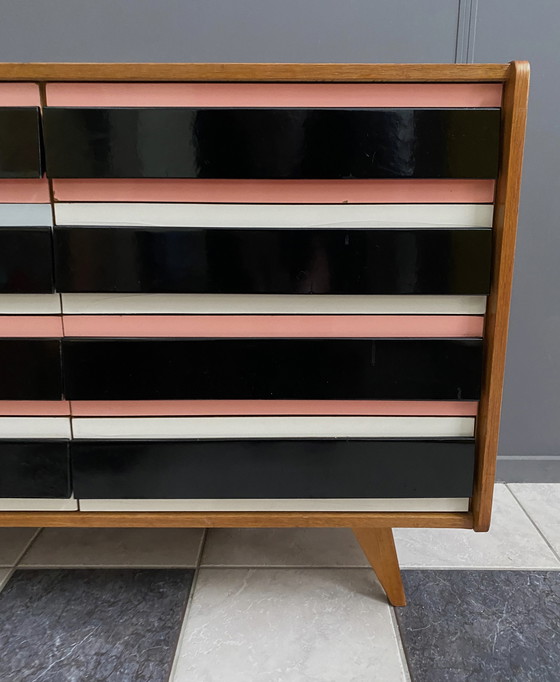 Image 1 of Pink Triple front Jiri Jiroutek sideboard for Interier Praha 1960s