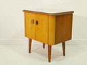 Mobiletto laterale / cassettiera / comodino vintage, anni '60, Germania