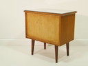 Mobiletto laterale / cassettiera / comodino vintage, anni '60, Germania