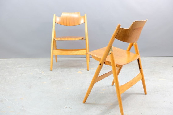 Image 1 of SE18 Folding chairs by Egon Eiermann for Wilde + Spieth, set of 8