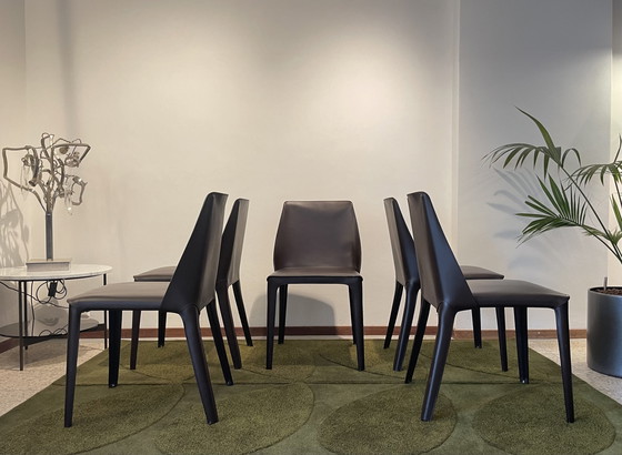 Image 1 of 6 Flexform Isabel dining chairs