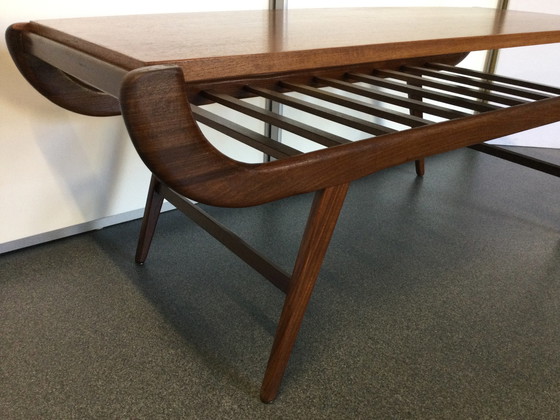 Image 1 of Vintage Teak Coffee Table with reversible top