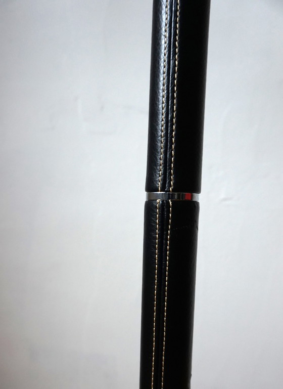 Image 1 of Floor lamp with leather coating from the 70s