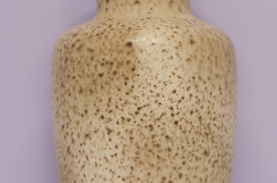 Image 1 of taupe speckled West Germany vase Scheurich