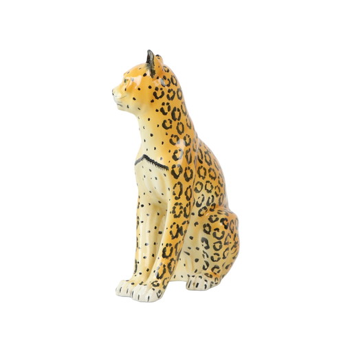 Ceramic Leopard Cheetah Statue