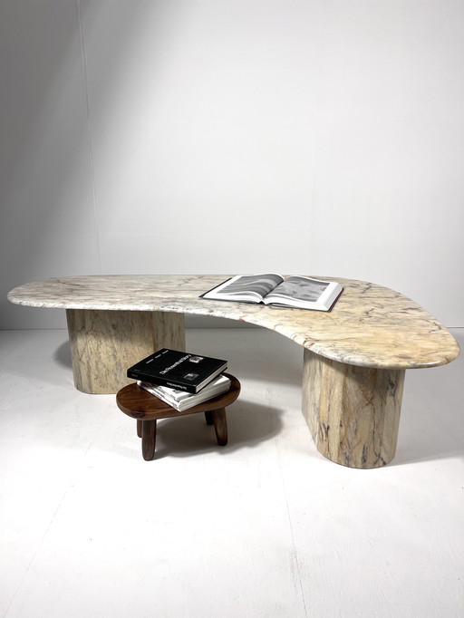 Marble coffee table