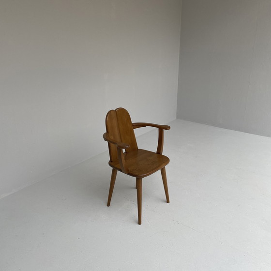 Image 1 of Ensemble de salle à manger brutaliste avec table extensible