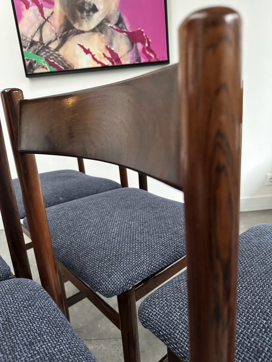 Image 1 of 6x chaises en bois de rose Mid Century