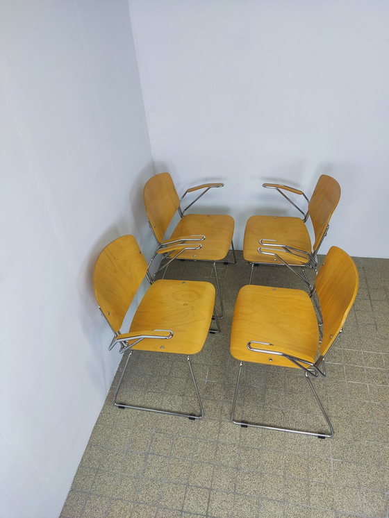 Image 1 of 4x Vintage dining chair