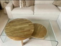 Table basse en verre Fiam Italia par Angelo Cortesi