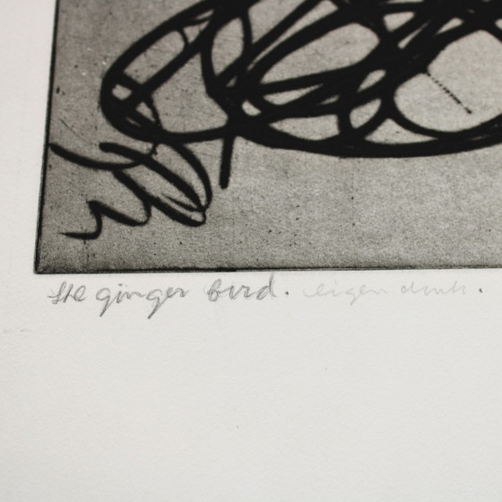 Image 1 of Etching, 1963, Ernst Vijlbrief (1934-2010) The Ginger Bird, signed, numbered 1/5 