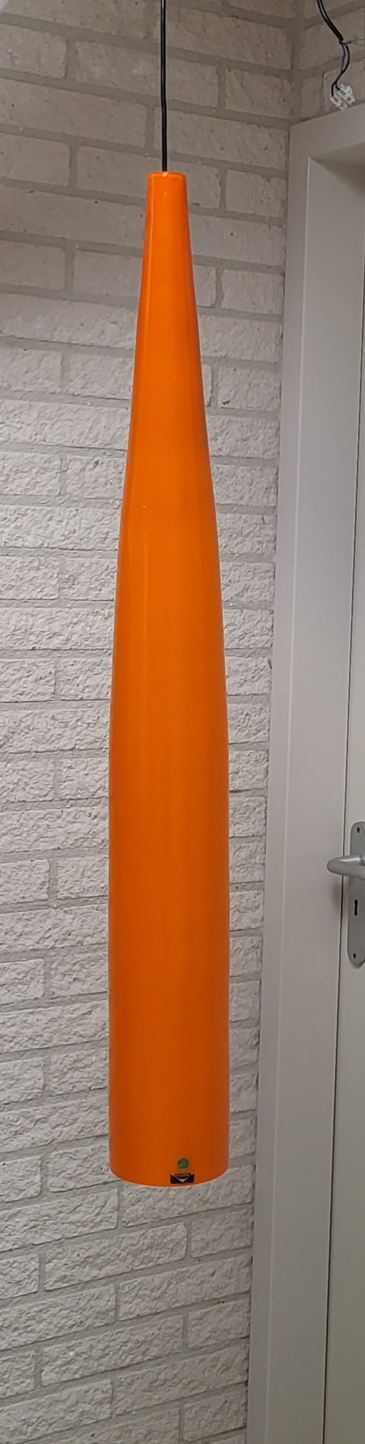 Lampe cylindrique Alessandro Pianon Vistosi, Murano Italie '60 comme neuf