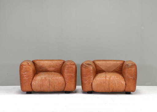 Mario Marenco Lounge Armchairs by Arflex, Italy – circa 1970