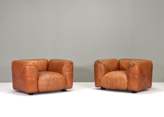 Image 1 of Fauteuils de salon Mario Marenco par Arflex, Italie - circa 1970