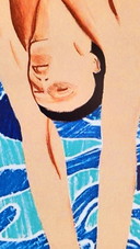 David Hockney - Diver - 1972 Olympics