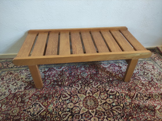 Image 1 of Bernt Petersen design slat bench coffee table