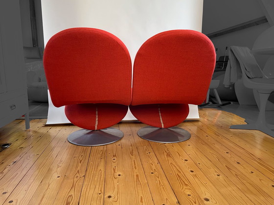 Image 1 of 2x Verner Panton System 1-2-3 Lounge Chair