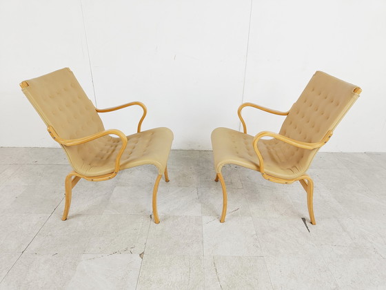 Image 1 of Pair of Mina armchairs by Bruno Mathsson, 1960s