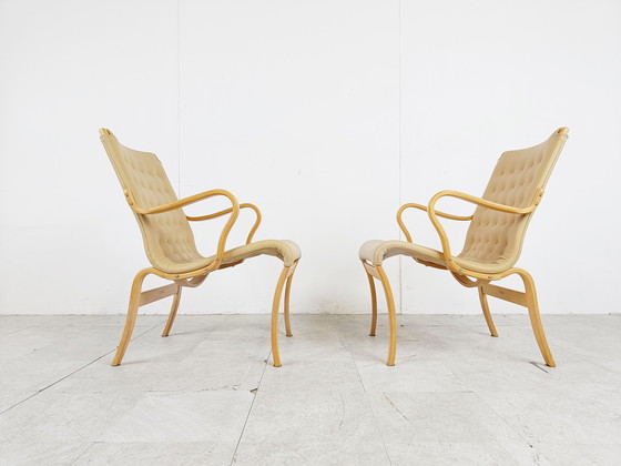 Image 1 of Pair of Mina armchairs by Bruno Mathsson, 1960s