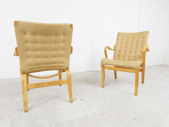 Image 1 of Pair of Mina armchairs by Bruno Mathsson, 1960s