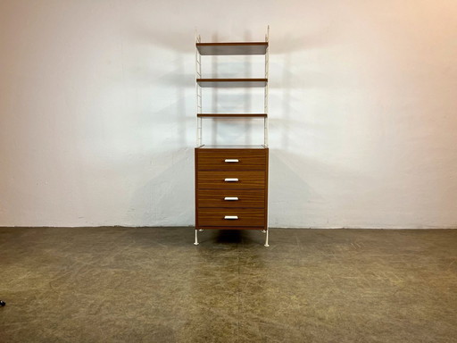 Standing shelves Babette system GDR wall shelf midcentury