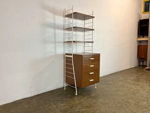 Standing shelves Babette system GDR wall shelf midcentury