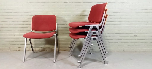 4x Vintage eetkamerstoel