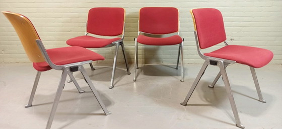 Image 1 of 4x Vintage eetkamerstoel