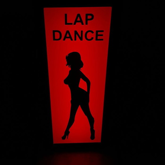 Image 1 of Vintage Soho London "Lapdance" Light Box
