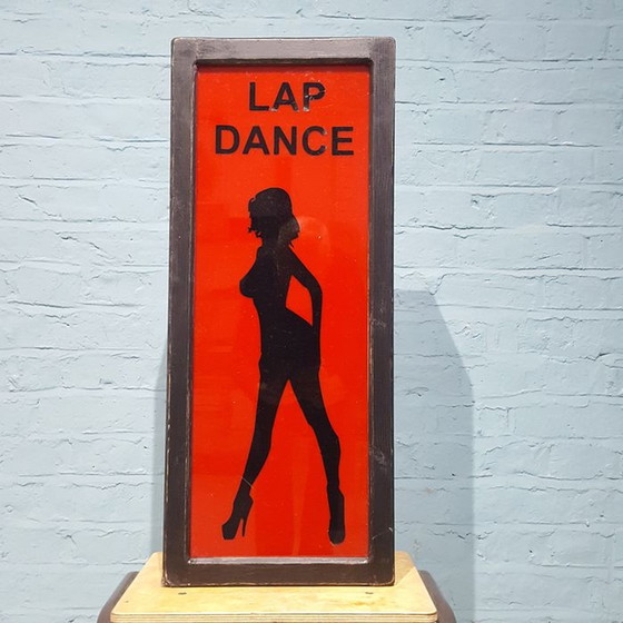 Image 1 of Vintage Soho London "Lapdance" Light Box