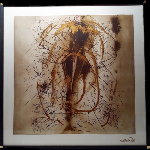 Salvador Dali screenprint on silk by Demart