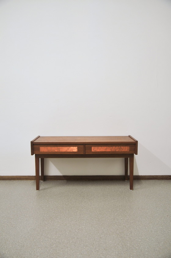 Image 1 of double chest of drawers copper J. Hølmer-Hansen