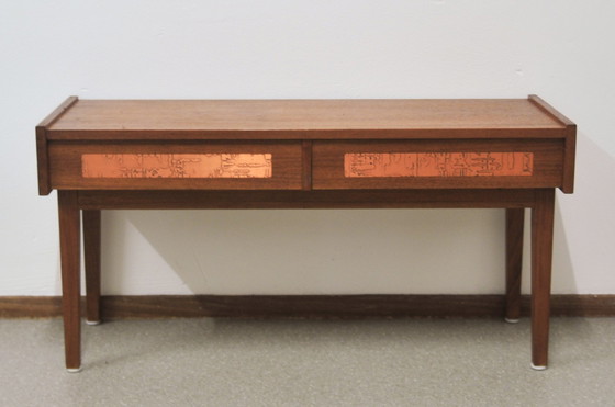 Image 1 of double chest of drawers copper J. Hølmer-Hansen